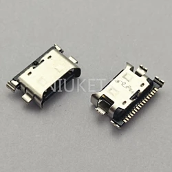 Micro usb 16pin tipo c conector para samsung galaxy a20 a205f, porta de carregamento móvel, peças de reparo, 50pcs