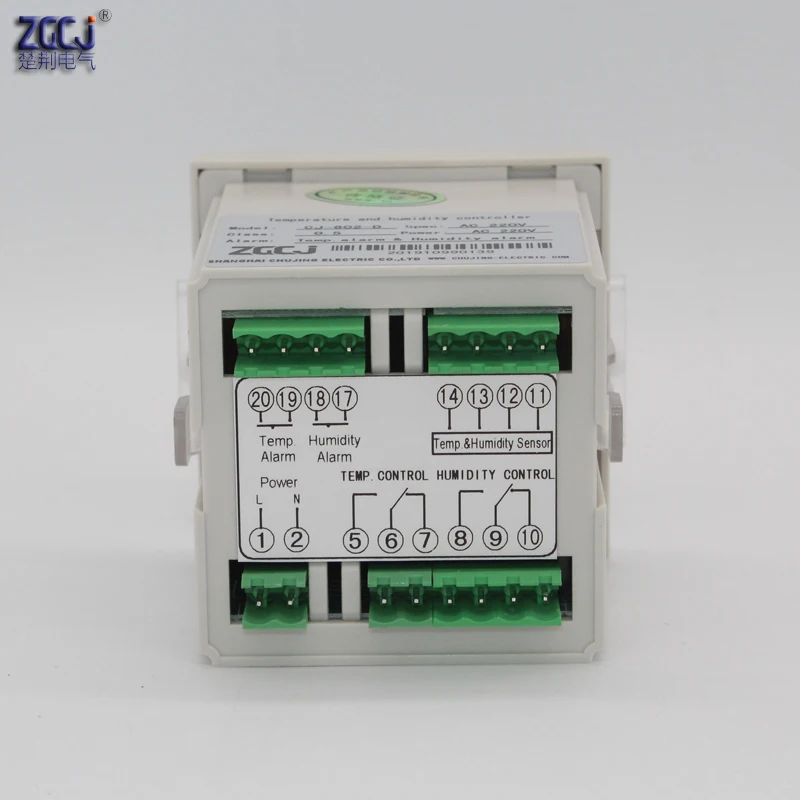 Control 4 devices Intelligent digital temperature and humidity controller with metal sensor alarm output with 25m-45m cable
