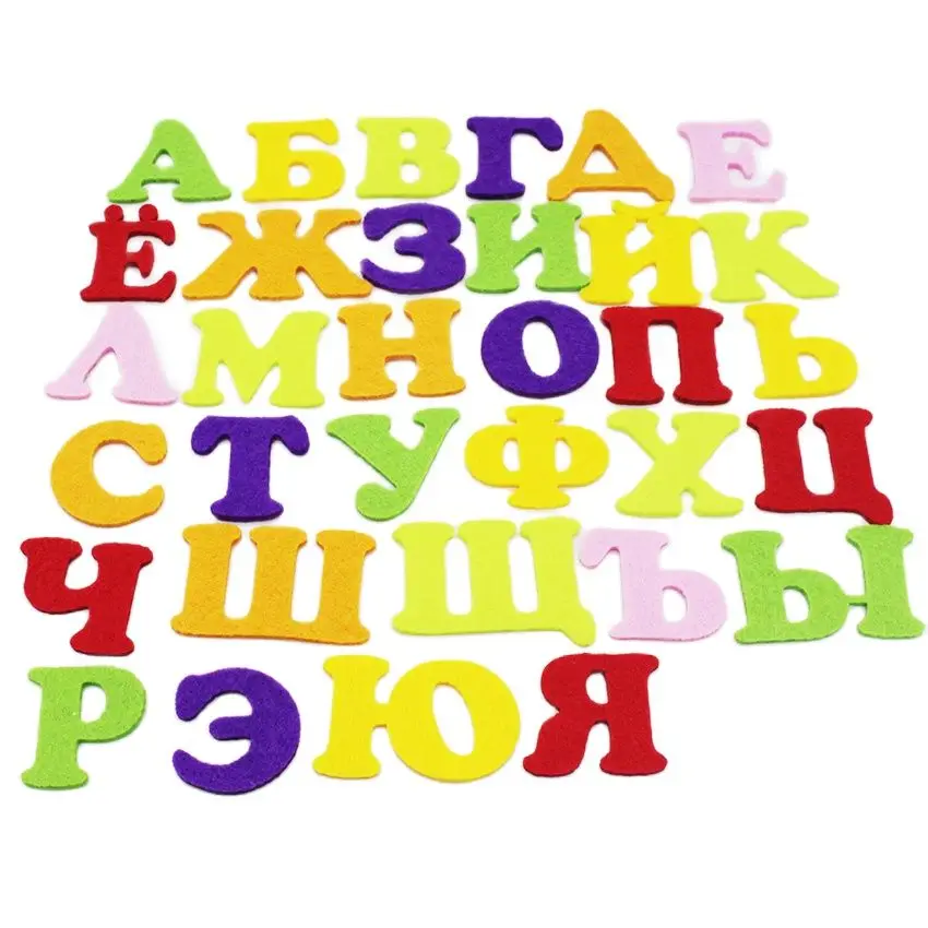 Cmcyiling letras para decoração de casa, alfabeto de feltro com 3mm de espessura para costura, scrapbooking, brinquedo infantil para decoração de casa com 33 peças