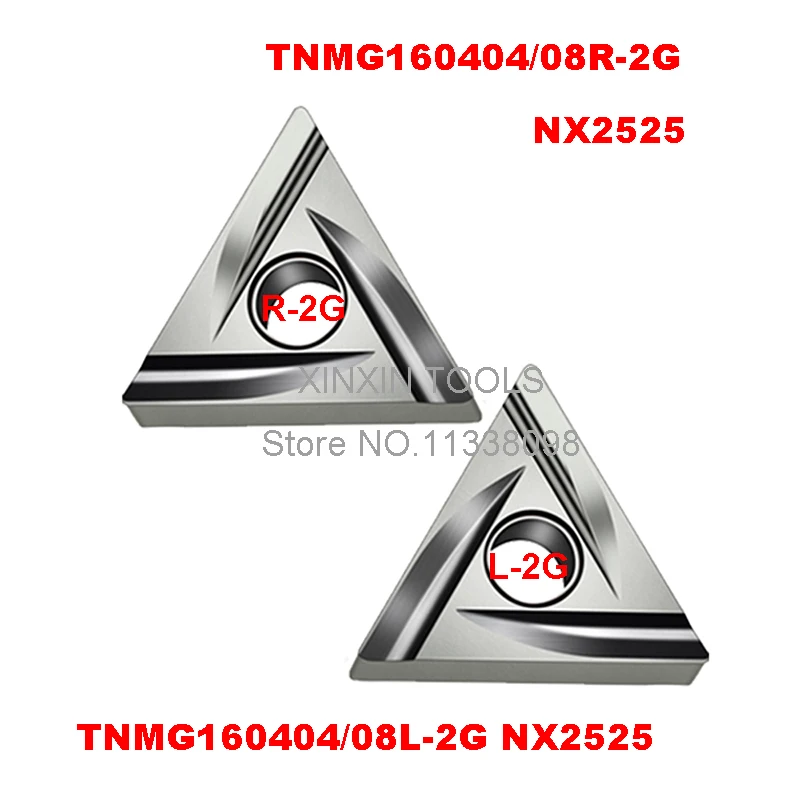 

TNMG160404L-2G NX2525/TNMG160404R-2G/TNMG160408L-2G/TNMG160408R-2G NX2525, carbide inserts for turning tool holder boring bar