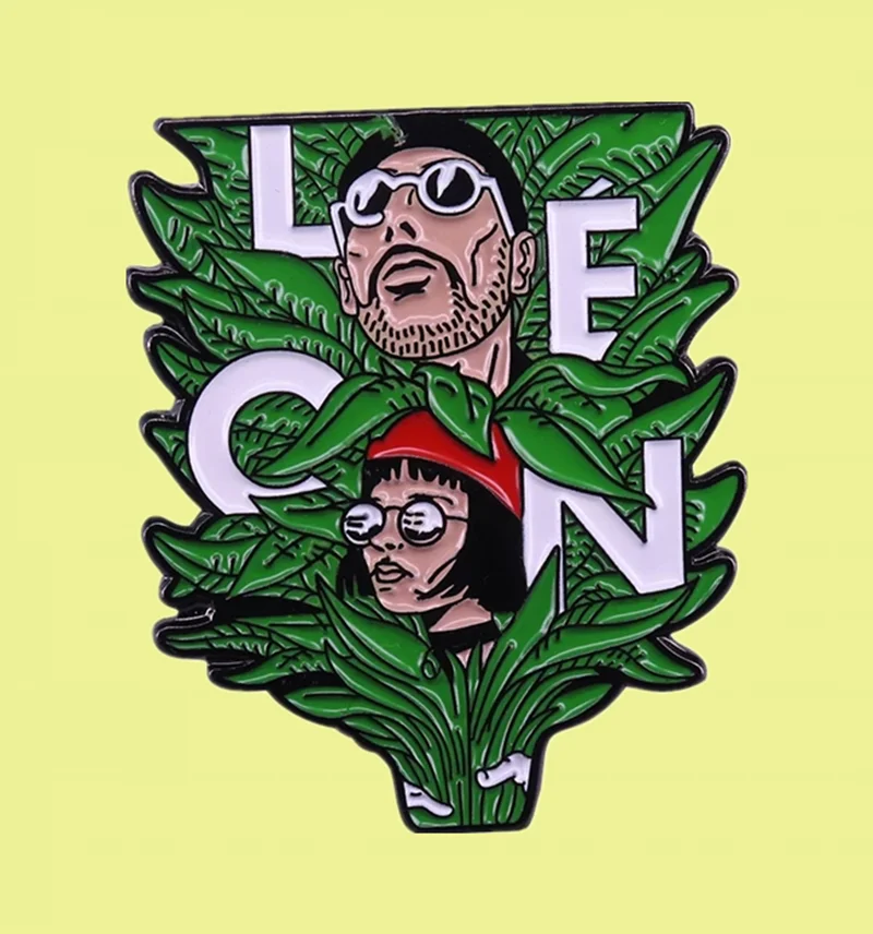 

Leon the Professional Mathilda Lando Jean Reno Classic movie enamel pin brooch Creative Design Men Women Jewelry badge