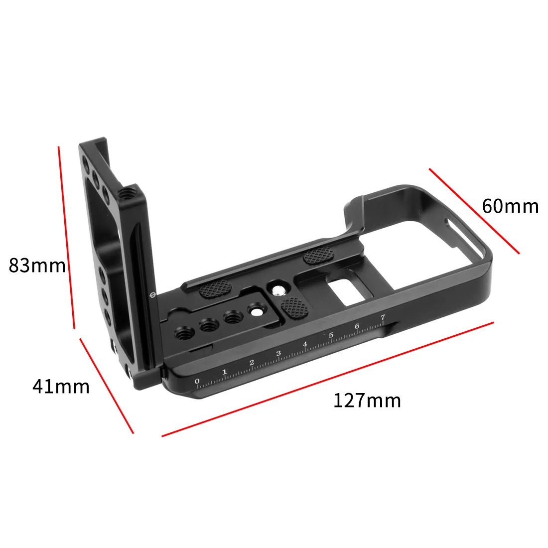 Schnellwechselplatte mit Cold Shoe 1/4 Zoll Gimbal und L-Platte 50g/100g Gegengewichtsklemme für DJI Ronin SC Stabilisator für Arca – Detail 16