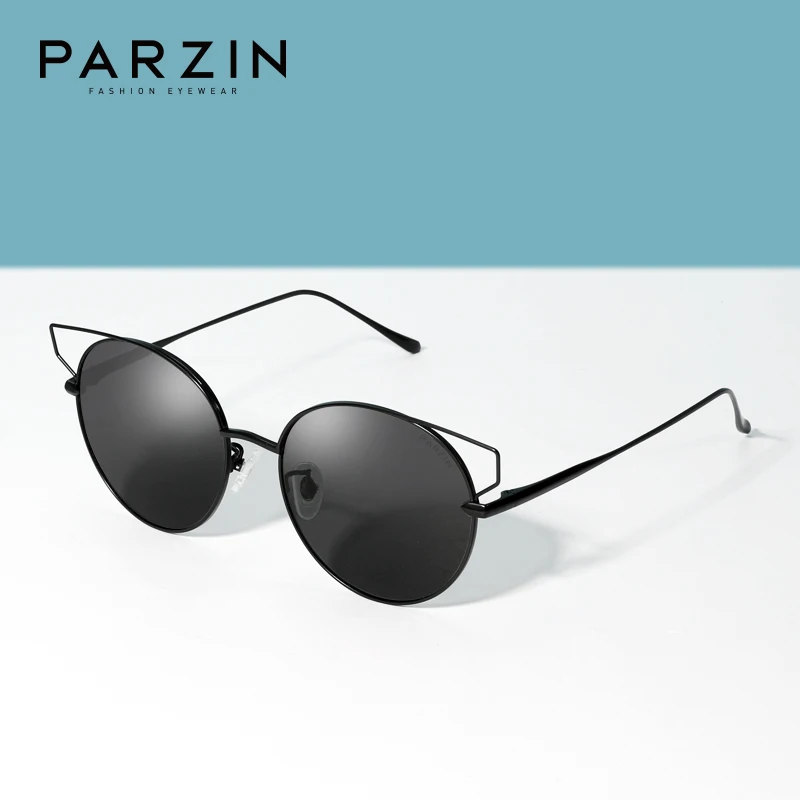 PARZIN Sunglasses Women Polarized Hollow Eyecat Sun Glasses Women for Driver Accessories Alloy Lunette De Soleil Femme 8157