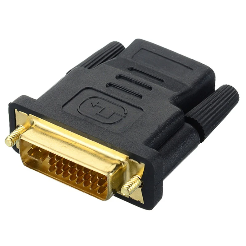 Wtyk męski do HDMI DVI kompatybilny Adapter żeński DVI (24 + 1) do złącza HD dla projektor HDTV HD-do DVI