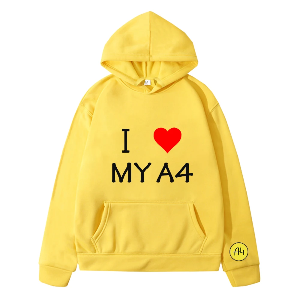 Girls-clothing I Love Heart My A4 Herren Damen Auto Geschenk мерч а4 Hoodies Kids Sweatshirt Casual Baby Boy Clothes Cartoon Top