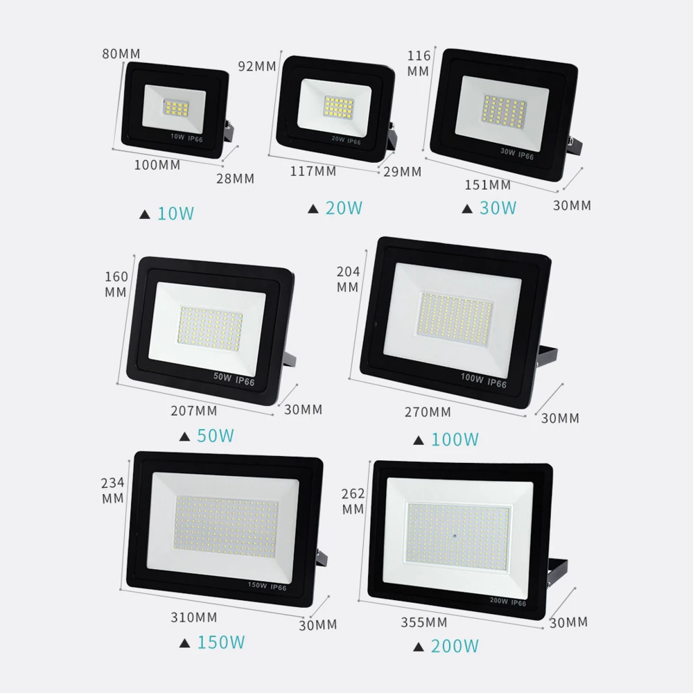 LED Spotlight 10W 20W 30W 50W PIR Motion Sensor High Brightness LED Flood light Outdoor Reflector Waterproof Garden Street Lamp