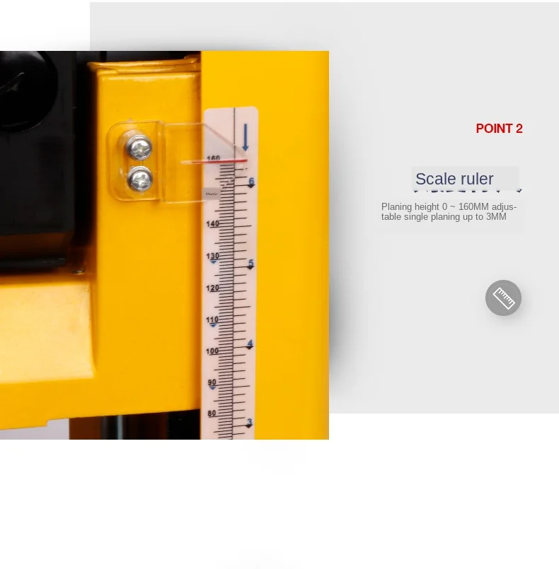 Raboteuse de Table Électrique Multifonctionnelle Haute Puissance, Petit Rabot Simple Face Double Face, Travail de Calcul