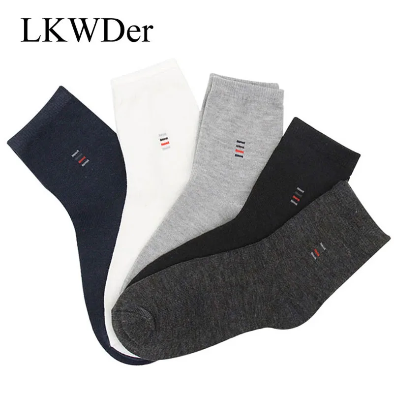 LKWDer Mens Socks Classic Business Brand Calcetines Hombre Mesh Sports Socks Men Quality Breathable Cotton Casual Socks Meias