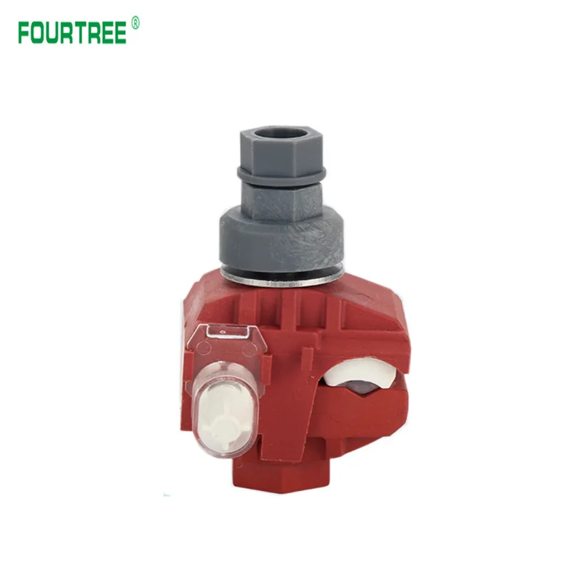 1Pcs Insulation Piercing Clamp No-Peeling Cable Quick Splitter Connector Sicam Fire Prevention Flame Retardant TTD041FVO Red