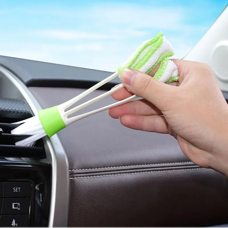 Car Air Conditioner Vent Brush Microfibre Auto Grille Cleaner Detailing Blinds Duster Brush For Dodge Charger Journey Challenger