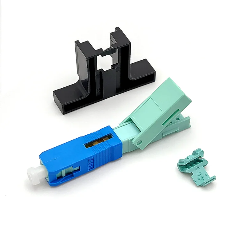 Wholesales 100/200  SCUPC 53mm Fast Connector Single-Mode Connector FTTH Tool Cold Connector Tool Fiber Optic Fast Connnector