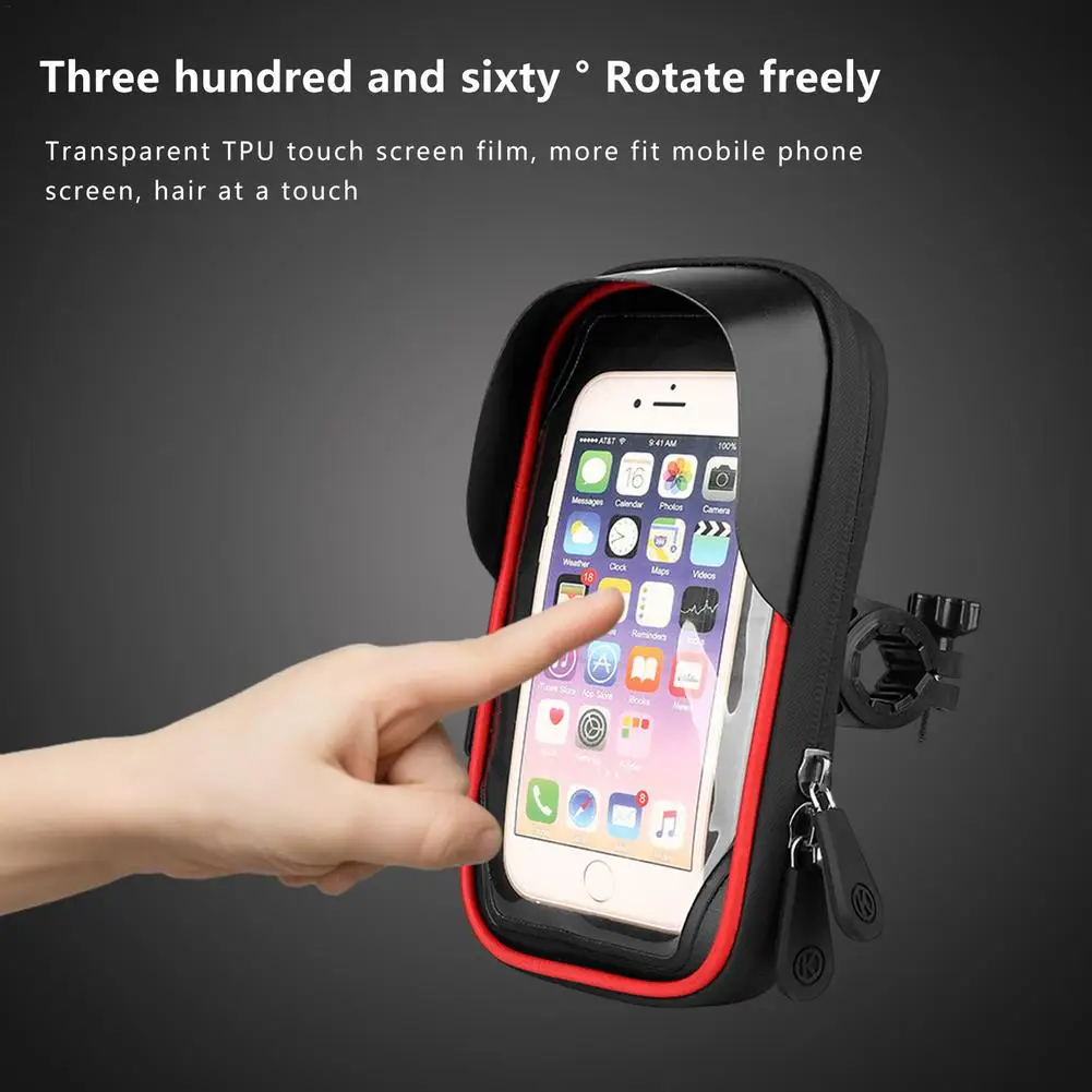 Touch Screen Mobile Phone Holder, Motorcycle Waterproof Navigation Stand, Projection Sunshade Card Bag Mobile Phone