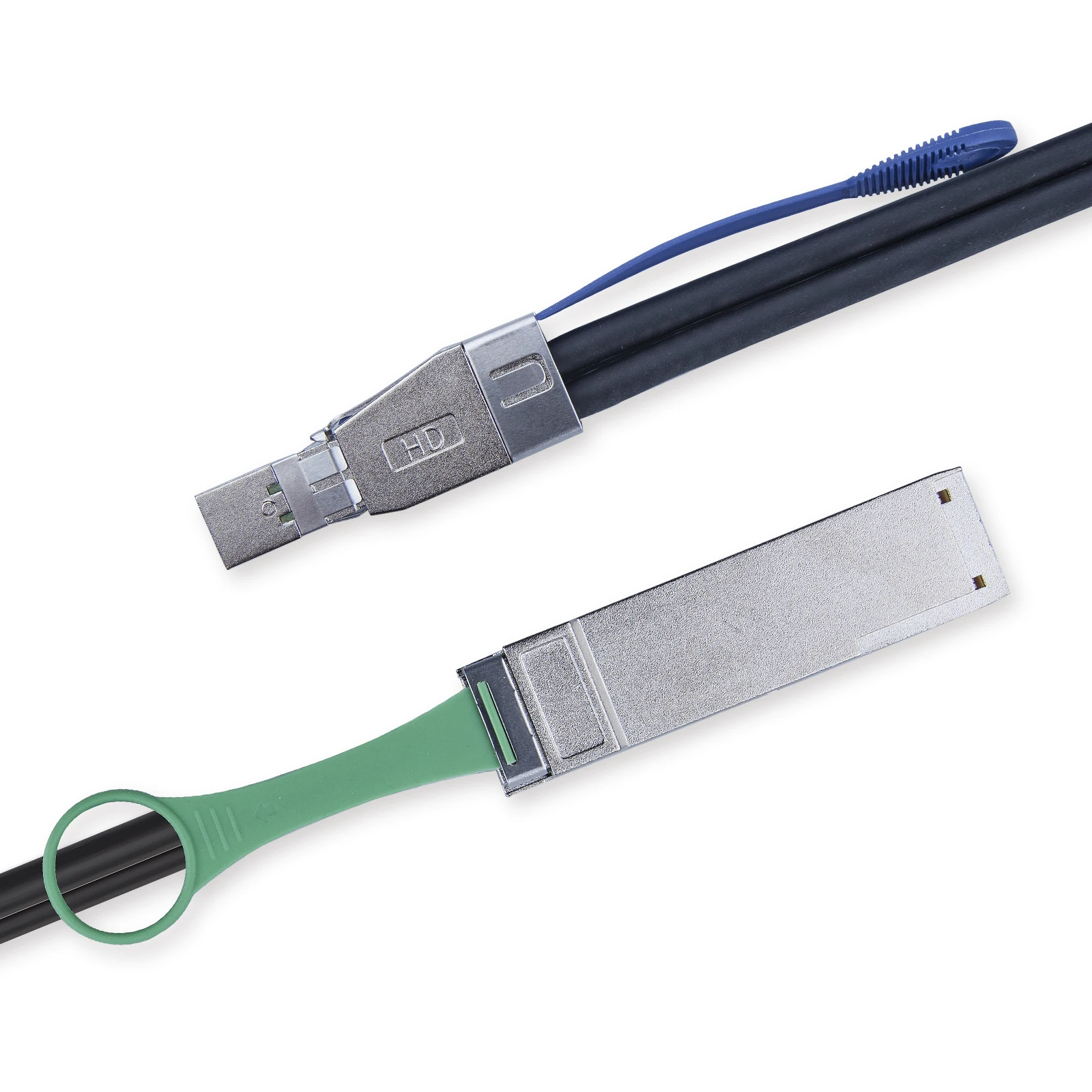 

Внешний Mini SAS HD SFF-8644 QSFP(SFF-8436) гибридный Кабель SAS, 30AWG, 100-ом, 0.5-m(1.64ft)