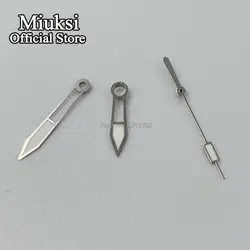 Miuksi silver watch hands fit Miyota 8205 8215 821A Mingzhu DG2813 3804 movement