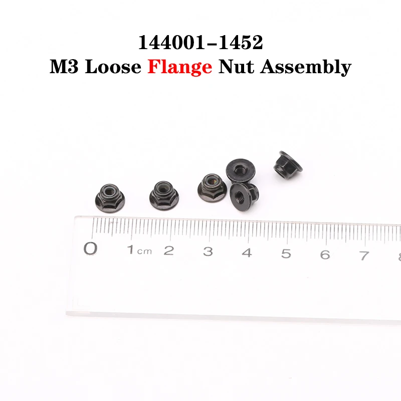 

WLtoys 144001 RC Car Spare Parts 4WD Metal Chassis 144001-1452 M3 Loose Flange Nut Assembly 1/14