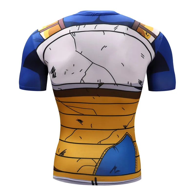 Bodybuilding Quick drying Compression Shirts Men Anime Goku 3D Printed T shirts Short Sleeve Vegeta Cosplay Costume Tops