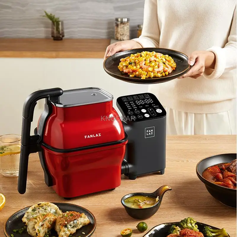 220V Automatische Koken Máy Voedsel Koken Máy Huishoudelijke Intelligente Koken Robot Multifunctionele Koken Chảo