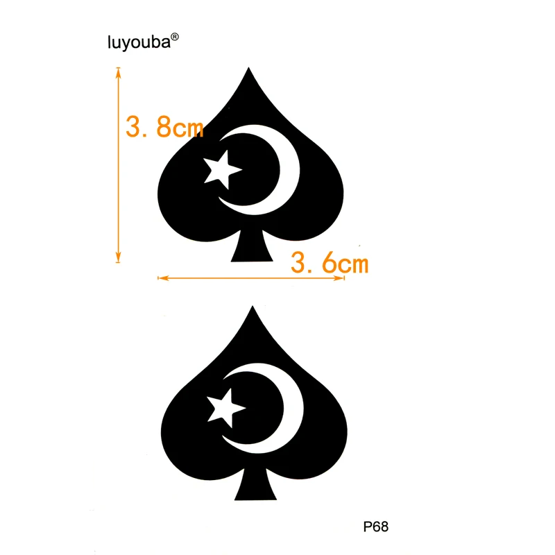 Spades Waterproof Temporary Tattoo Sticker Sleeve Tatoo Body Arts Flash Tattoo Men Sleeve Henna Tattoo Tatuajes Temporales