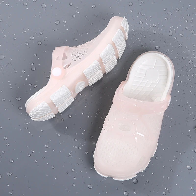 2020 blue Clogs Women Sandals Shoe EVA Lightweight Unisex Colorful Shoes Outdoor Wading Summer Beach Sandles