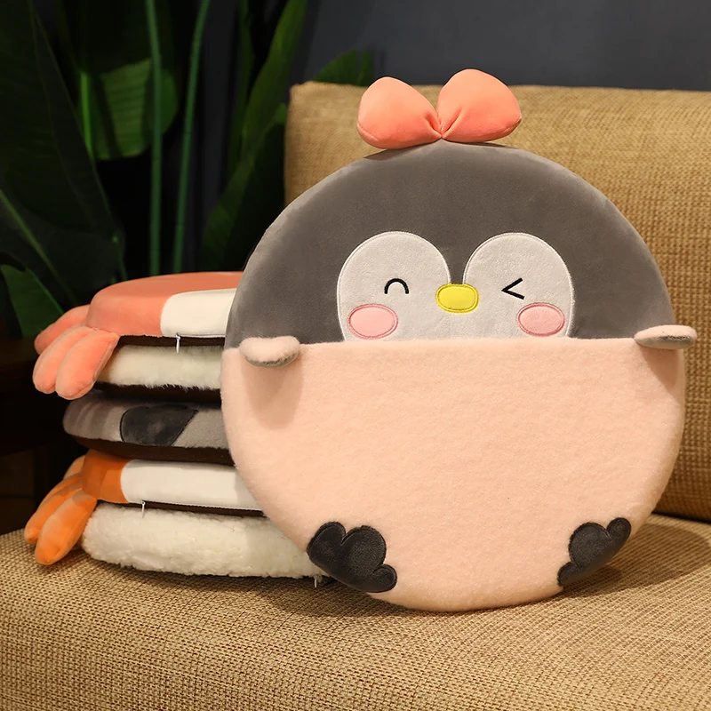 Plush Cushion Animal Penguin Panda Stuffed Memory Foam Pillow Sofa Chair Decor Birthday Plush Toys