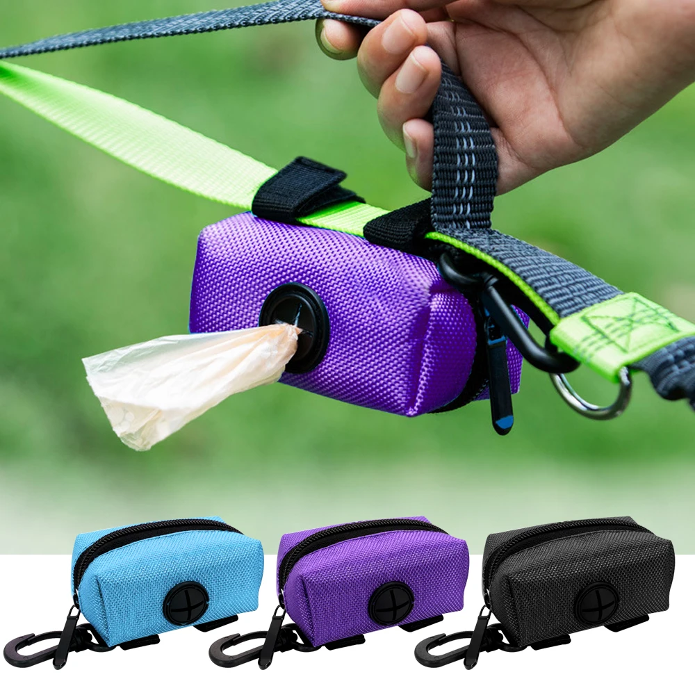 

Portable Dog Poop Waste Bag Holder Pouch Pet Puppy Cat Pick Up Poop Bag Dispenser Outdoor Pets Supplies Garbage Bags