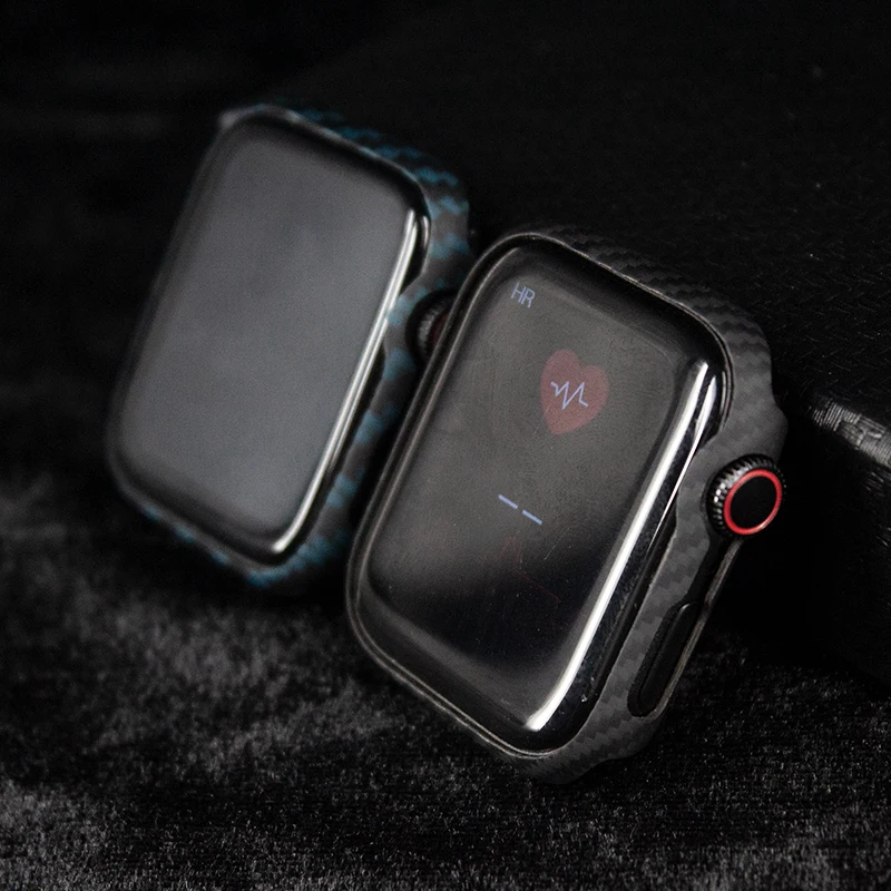 Acc-เคสคาร์บอนสำหรับ iPhone Watch Series 7, 8, 9, 45มม. บางพิเศษกันตกฝาครอบแข็งสำหรับ iWatch Series 9, 41mm