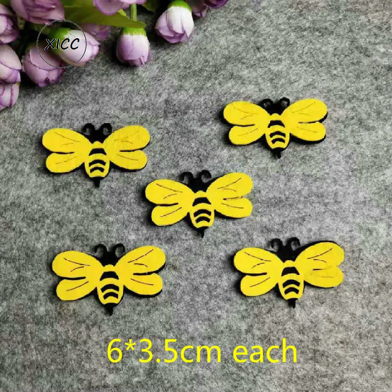 Non Woven Animal Ladybug Bee Sting Butterfly Felt DIY Pack Kindergarten Decoration Primary School Classroom Wall Stickers Patch