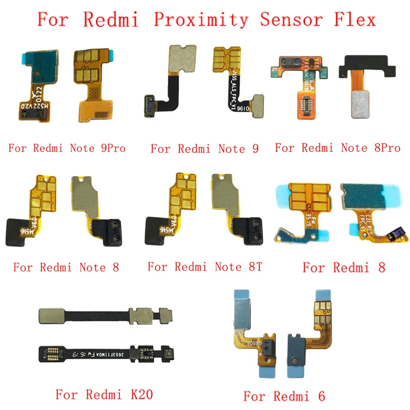 Light Proximity Sensor Flex Ribbon For Xiaomi Redmi Note 9 9Pro 8 8Pro 8T 10X K20 K30 Redmi 8 7 6 9 9C Proximity Sensor Flex