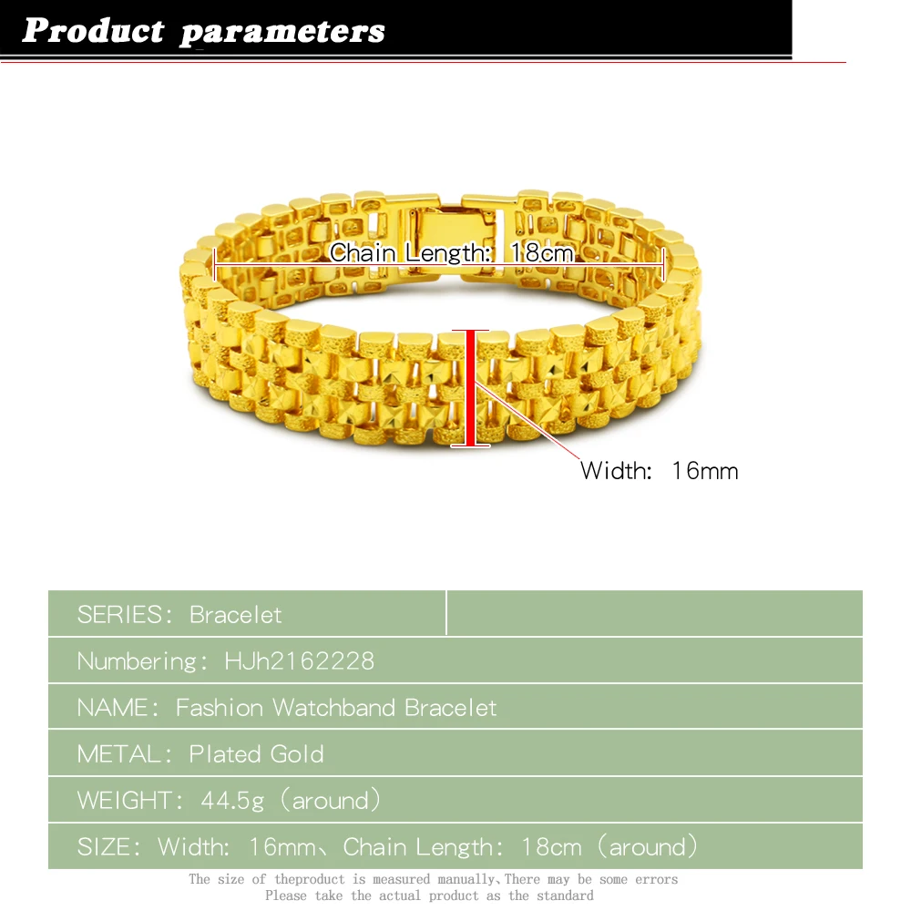 Real 24K Gold Vintage Women Bracelet 925 Silver Jewelry Yellow  Gold Trendy Bracelets Marriage Engagement For Women Men