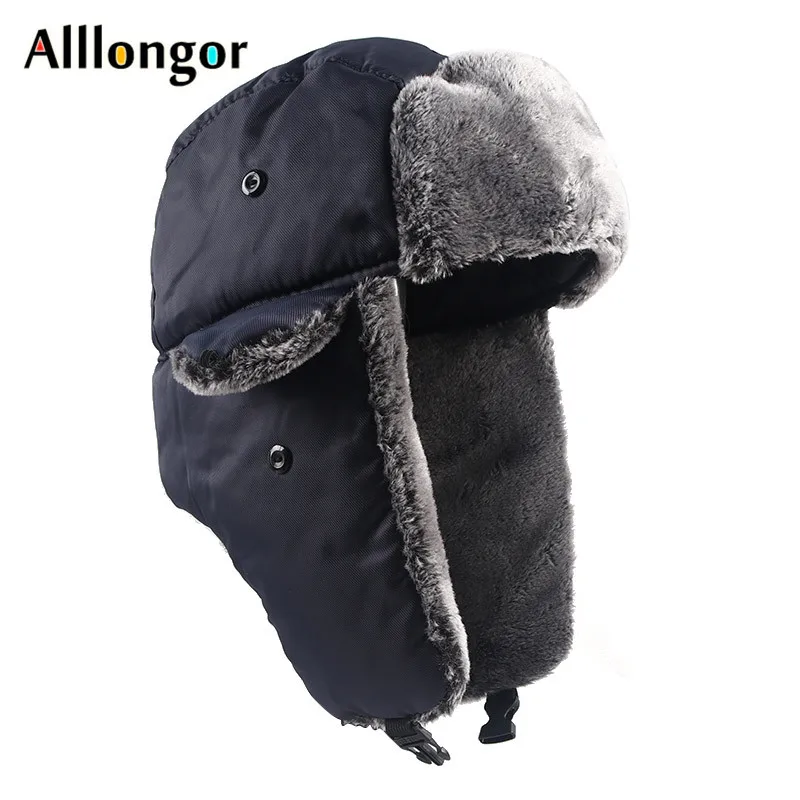 Ushanka Russia 2024 Men\'s Winter Thermal Bomber Hats Men Women Fashion Earflap Ski Cap Thick Faux Fur Trapper Hat Snow Caps