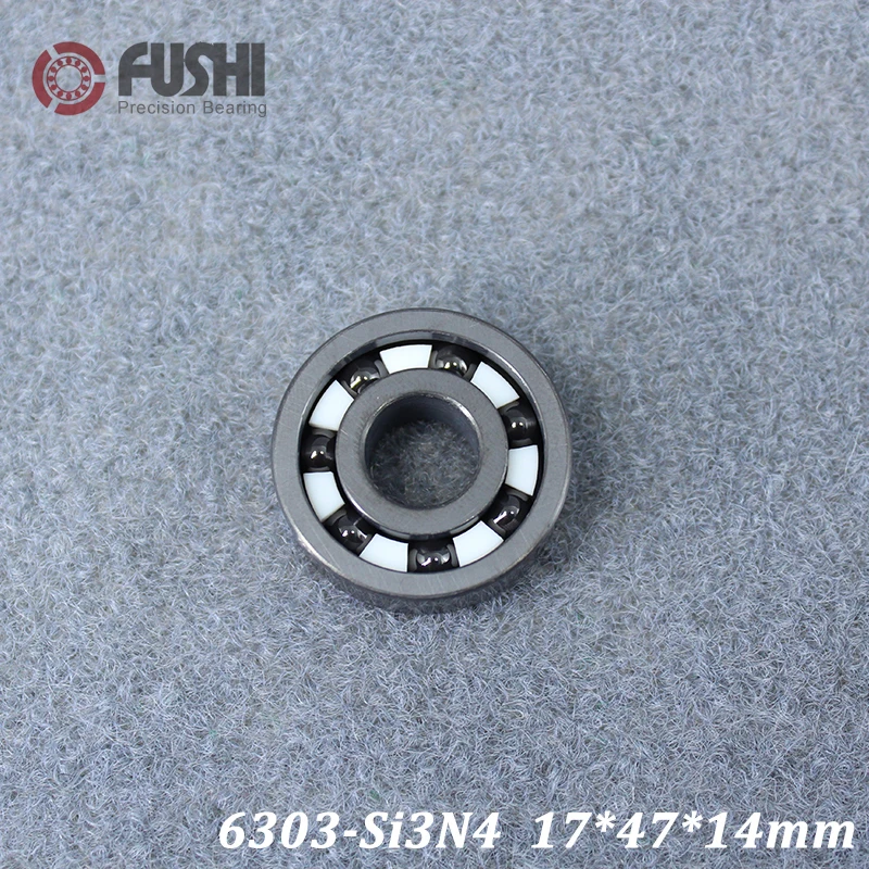 6303 Full Ceramic Bearing ( 1 PC ) 17*47*14 mm Si3N4 Material 6303CE All Silicon Nitride Ceramic Ball Bearings