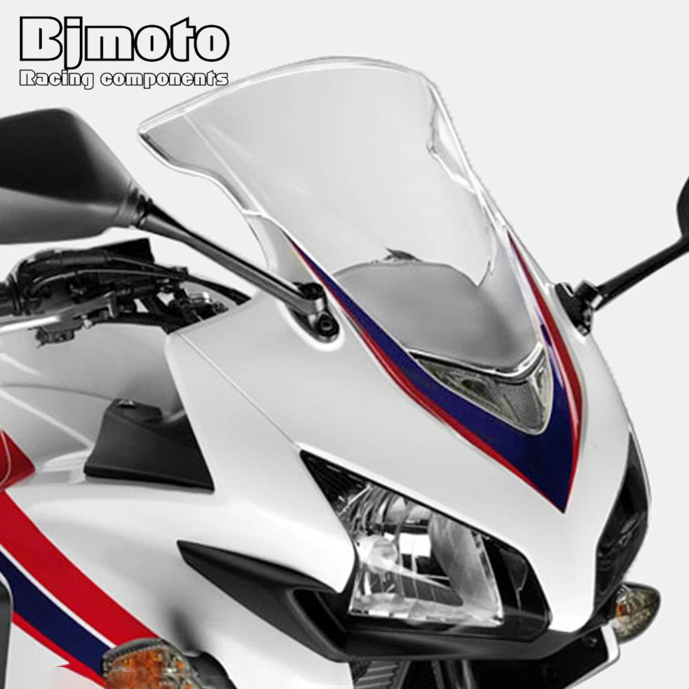 ABS Plastic Big Windshield Windscreen For Honda CBR500R CBR 500R CBR500 500 R 2013 2014 2015 Street Pit Bike Windshield