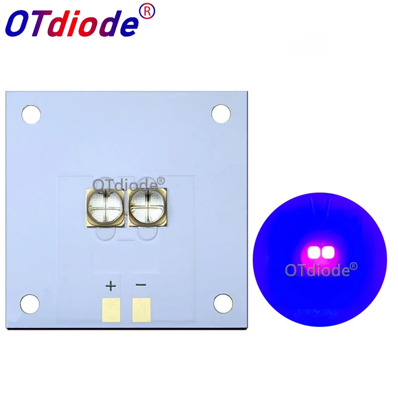 20W watts LG UV Purple LED Ultraviolet Bulbs Lamp Chips 6565 365nm  395nm 405nm COB Module 40*40 Copper Board for 3D Printer DIY