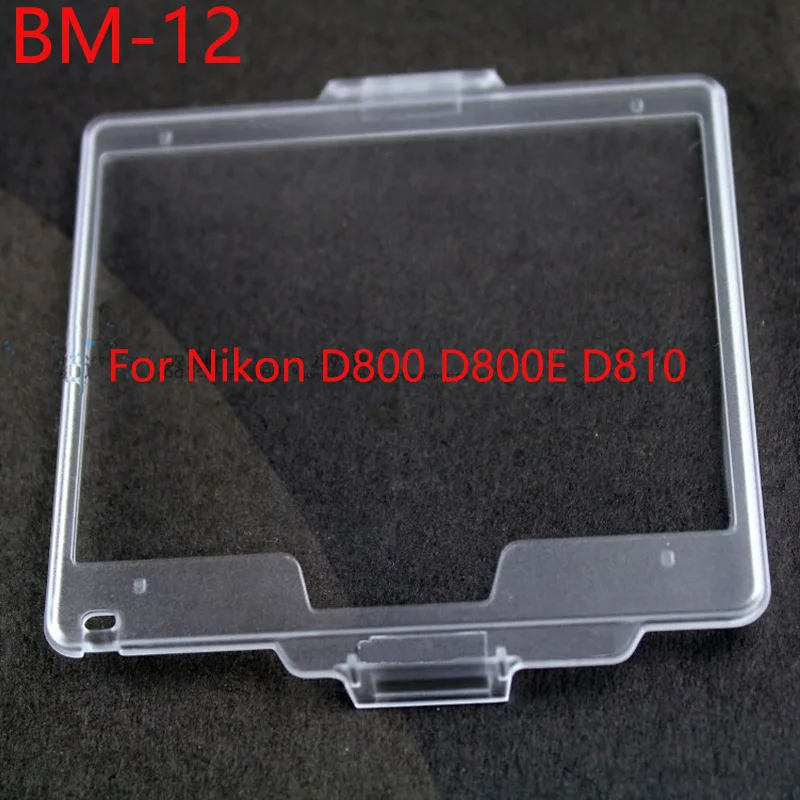 10pcs/lot BM-12 BM12 Hard Plastic Film LCD Monitor Screen Cover Protector For Nikon D800 D800E D810