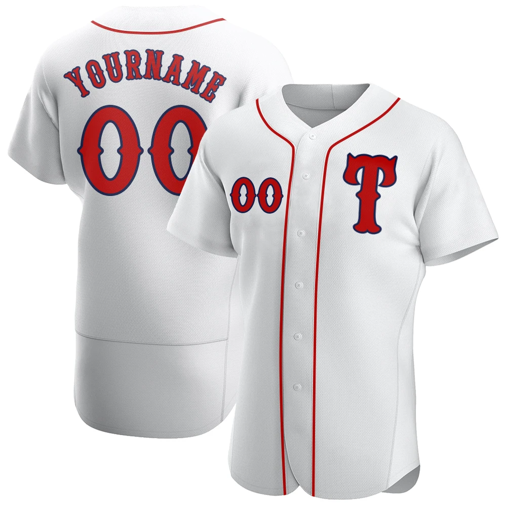 Custom Baseball Jerseys Printed Name Number Short-Sleeved T-Shirt Badminton Shirts Breathable Sport