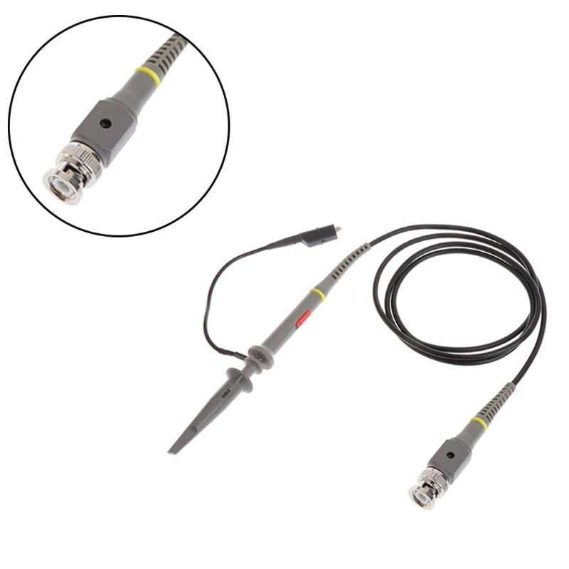 1X 10X P6100 100MHz High Precision Oscilloscope Probe Alligator Test Clip with Adjustable Attenuation Rate