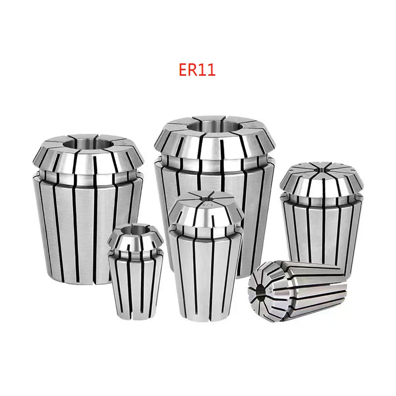Er11 er16 er20 er25 ER321-7MM 8mm 1/4-1/8-aro do mandril da pinça de mmspring precisão 0.015 collet para a ferramenta do moinho do torno da máquina de gravura do cnc