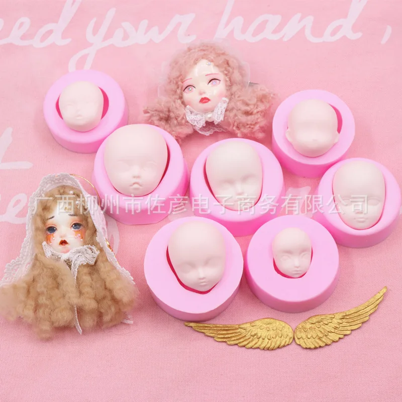 Ultra Light Clay Silicone Face Model Male To Female Ratio Large, Medium and Small Baby Face Model