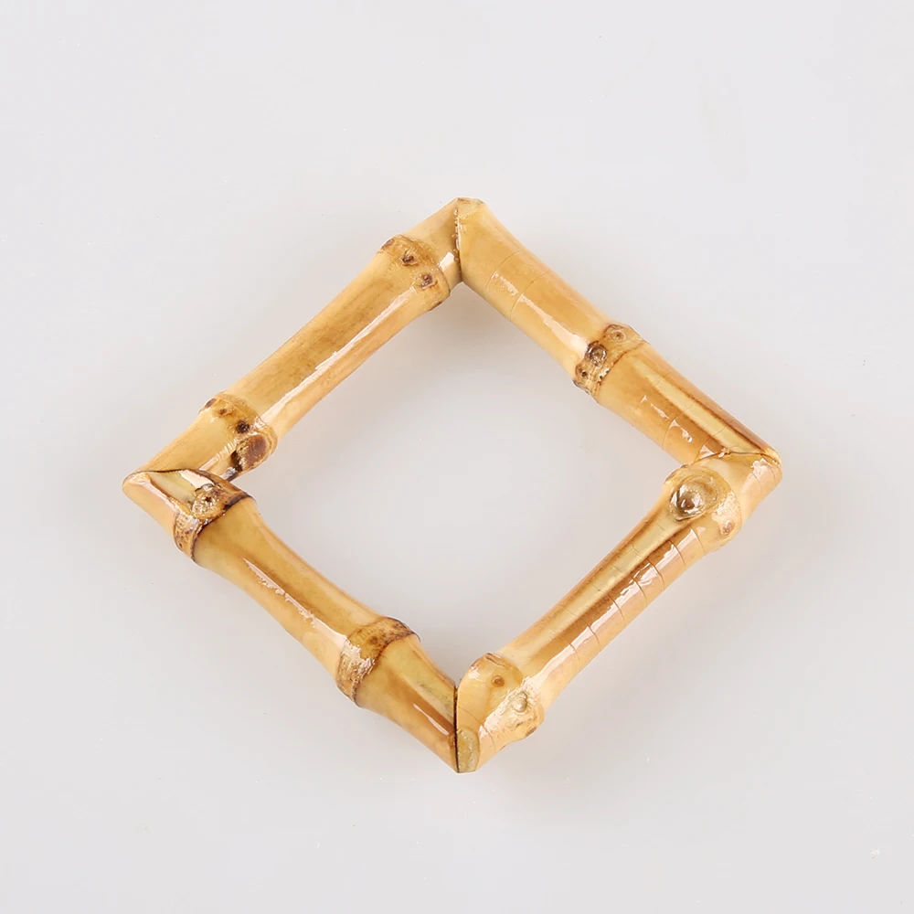 Restaurant Handmade Square Wood Wooden Real Natural Bamboo Root Napkin Ring