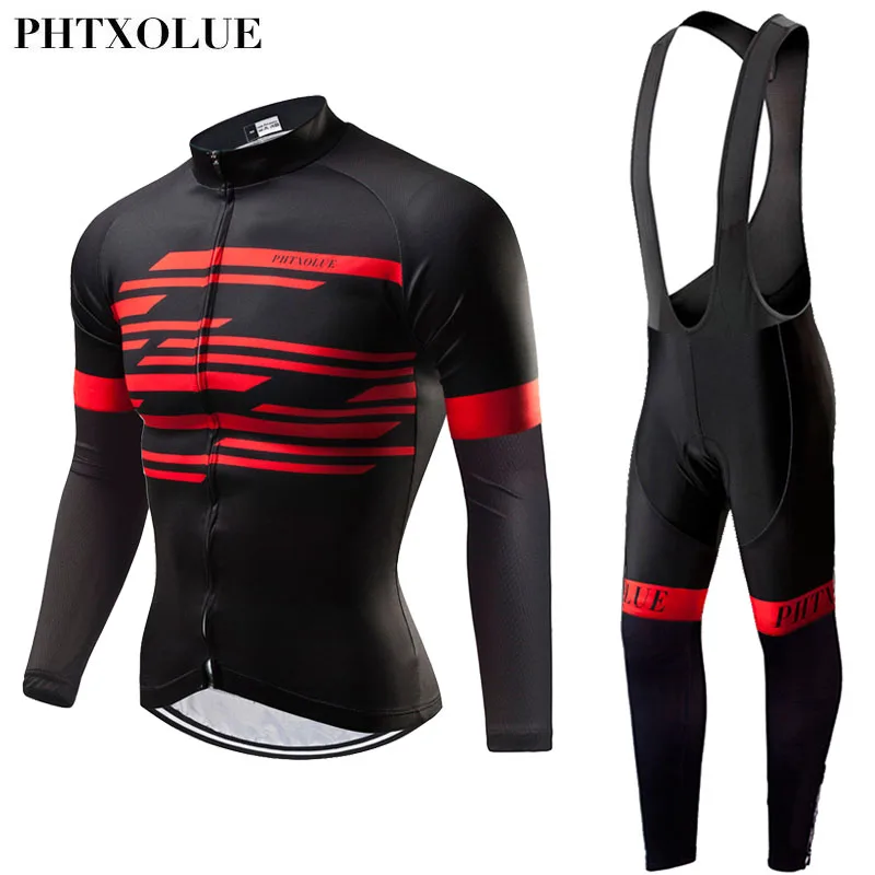 Phtxolue Winter Thermal Fleece Cycling Clothing Men Bicycle Wear Bike MTB Jerseys Cycling Sets Cycling Jersey