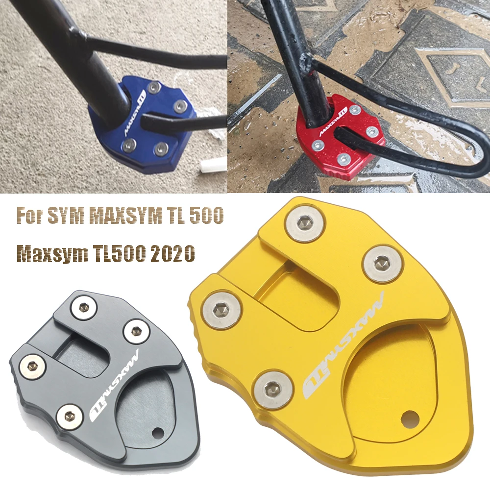 Motorcycle For SYM MAXSYM TL 500 Maxsym TL500 2022 2021 2020 Accessories Kickstand Foot Side Stand Extension Pad Support Plate