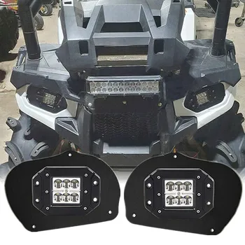 ATV UTV Accessories Polaris Sportsman 1000 850 570 RZR 800 900XP LED Headlight Work Lights Bracket Kit 24W