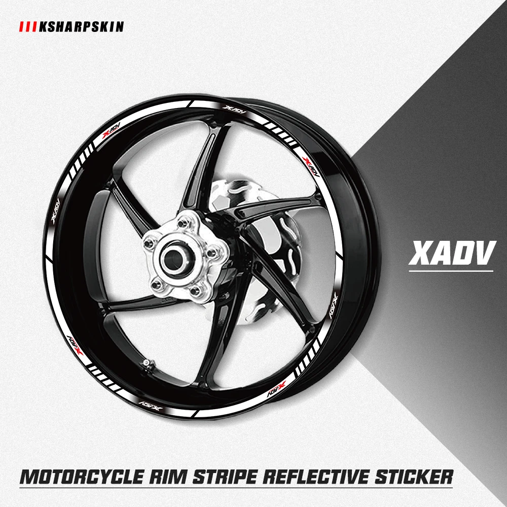 

Motorcycle Wheel reflective Stickers Full rim coverage decals outer wheel decoration accessories For Honda X-ADV XADV xadv750