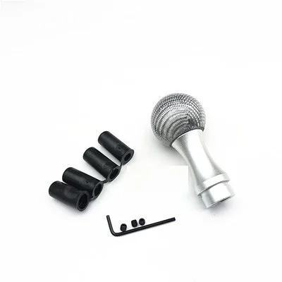 

Universal Car Carbon Fiber Manual Automatic Gear Shift Knob Lever Gear Stick Shifter AT MT