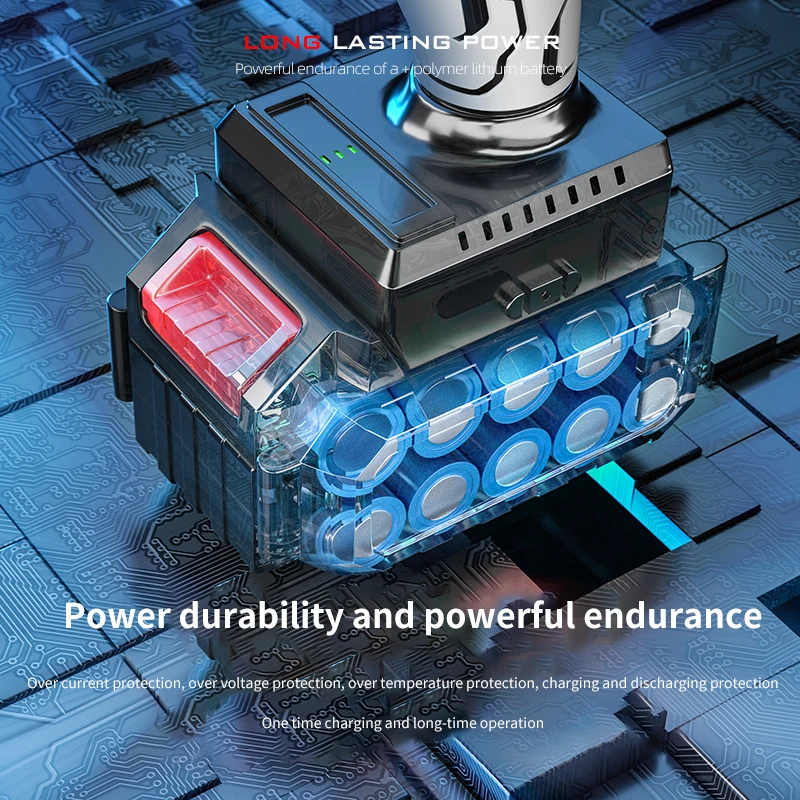 OUDISI 21V cacciavite elettrico a percussione ricaricabile senza spazzole trapano avvitatore a batteria Mini Power DriverDC batteria agli ioni di litio