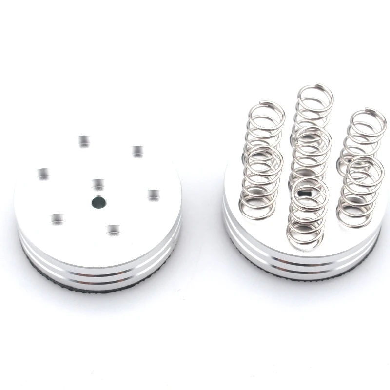 4 pçs liga de alumínio alto-falante pico audiophile choque picos primavera amortecimento padaudio suporte pés amp cone alto-falante almofada