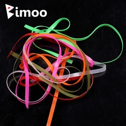 Bimoo 10pcs 3mm Wide Realistic Nymph Skin Elastic Scud Back/Nymph Stretch Sink Fly Tying Bait Body Materials Multi-Color