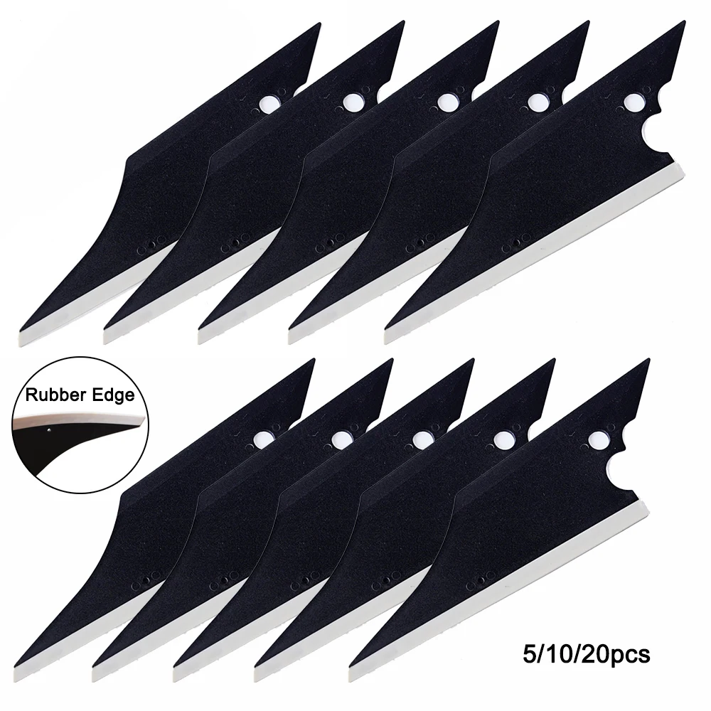 EHDIS 5/10/20pcs Rubber Edge Window Tinting Squeegee Vinyl Wrapping Car Soft Plastic Scraper Glass Wash Vehicle Cleaning Tools