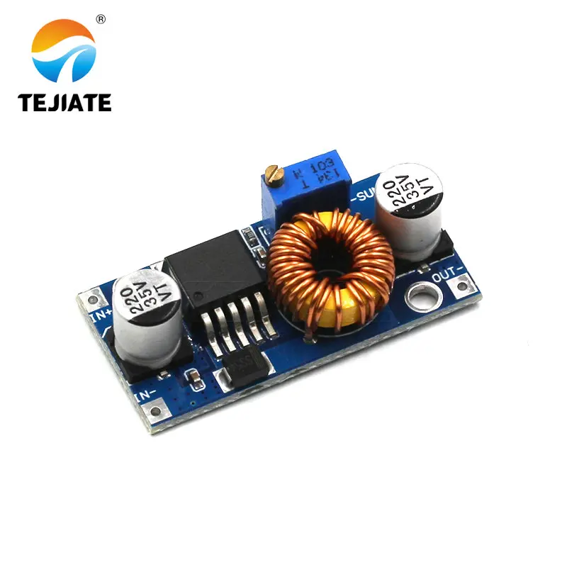 1PCS High-power 5A XL4005E1 High-efficiency DC-DC Output Adjustable Step-down Voltage Power Module Better Than 2596