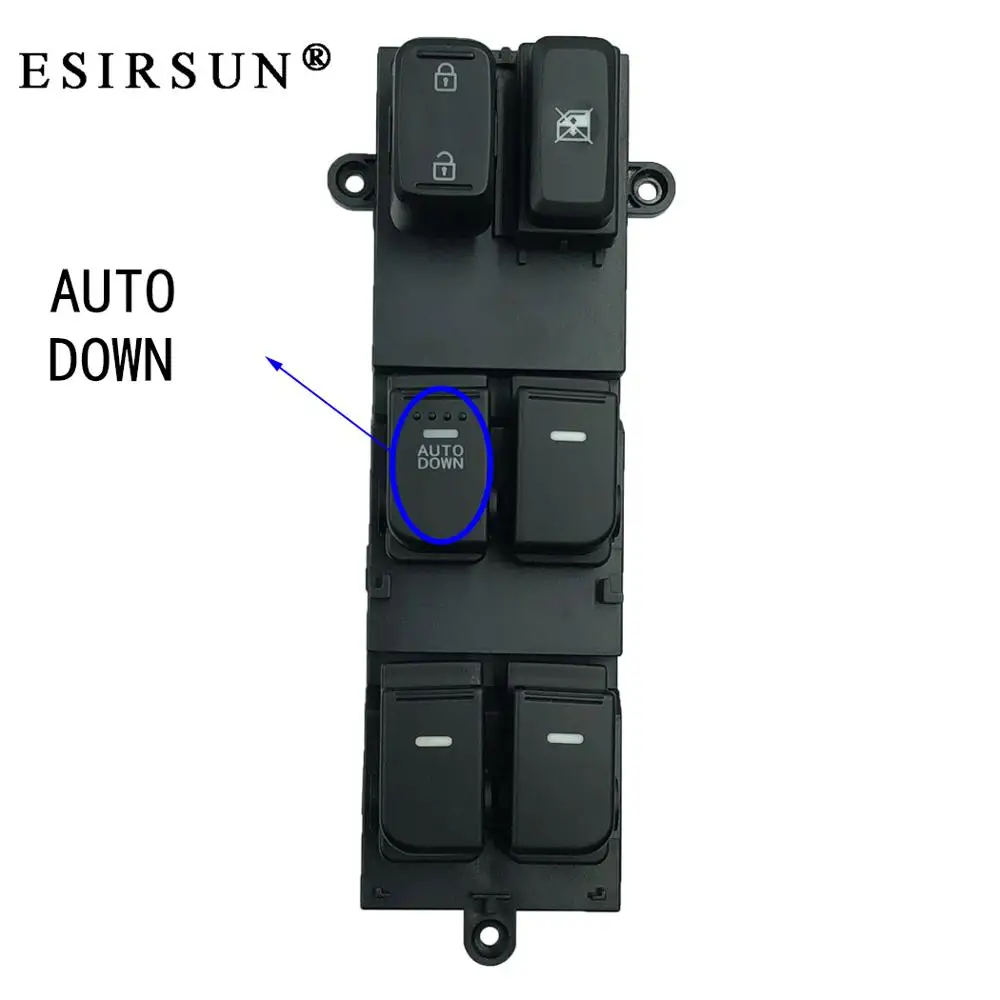 

Esirsun Window Left Front Master Lifter Switch Fit For Kia Optima 2010 2011 2012 2013 ,93570-2T000